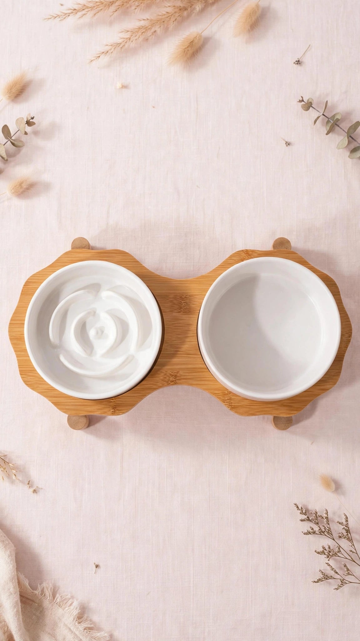 Ceramic Slow Feeder Bowl for Cats & Small Dogs