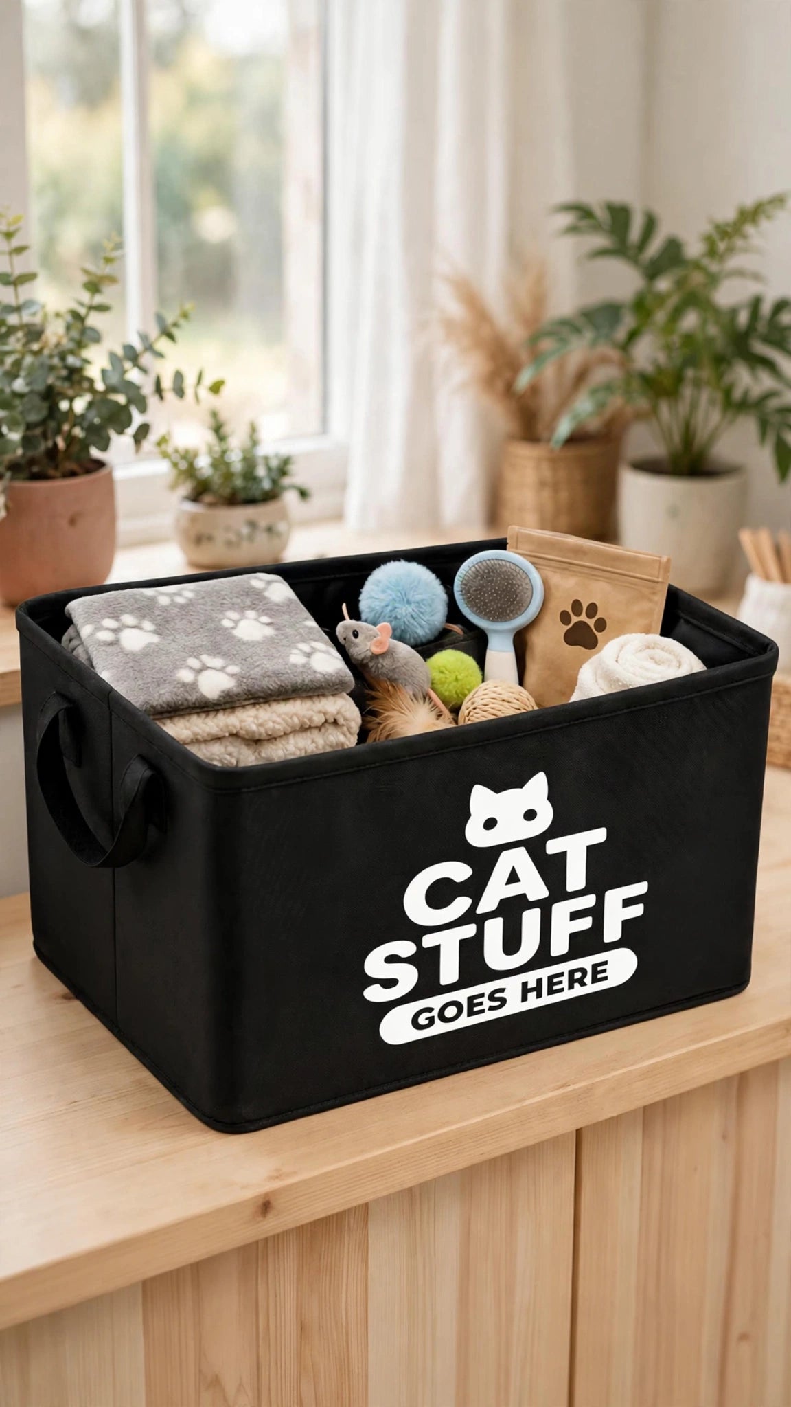 Pet Storage Basket with Handle
