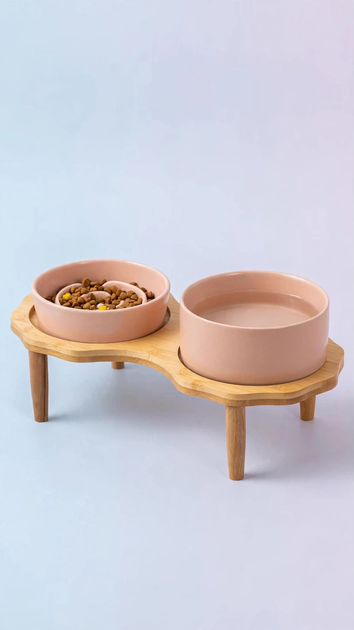 Ceramic Slow Feeder Bowl for Cats & Small Dogs