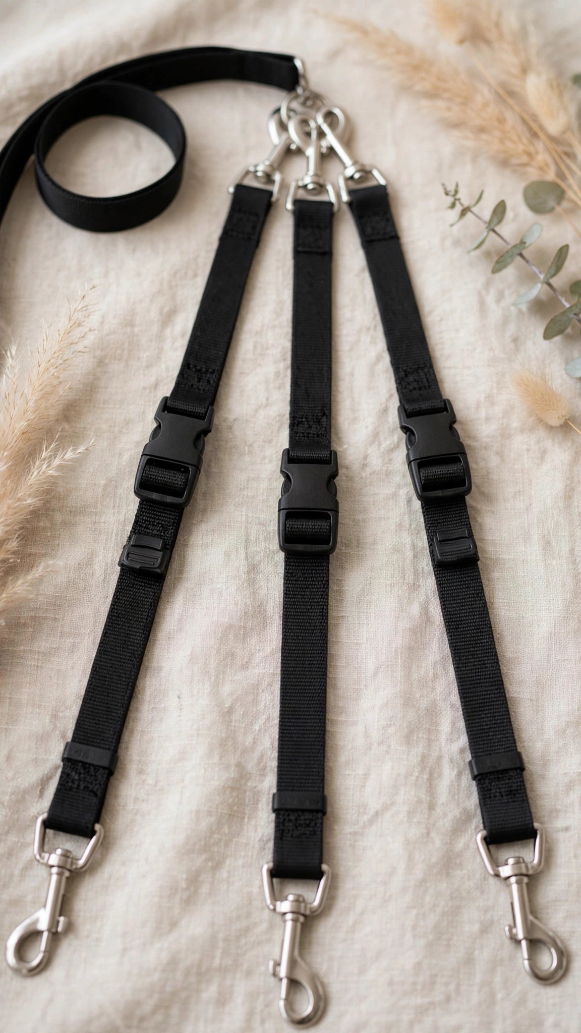 3-in-1 Adjustable Nylon Dog Leash