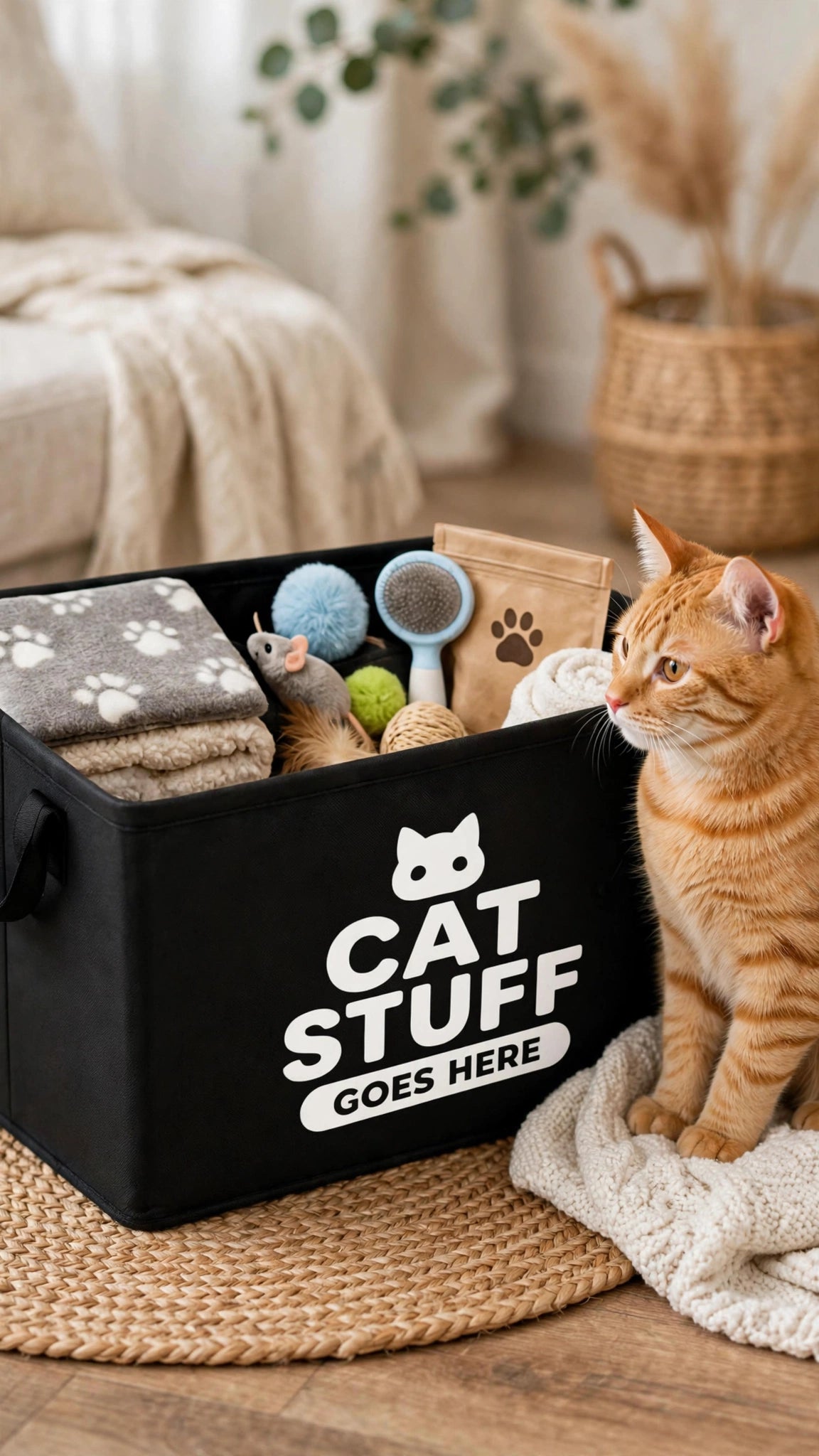 Pet Storage Basket with Handle
